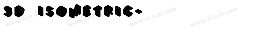 3D Isometric字体转换